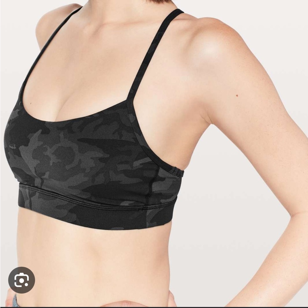 lululemon athletica Black Camo Sports Bra